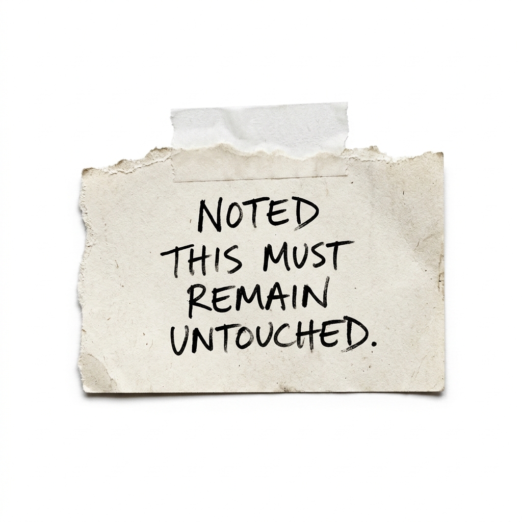 Handwritten Paper Note